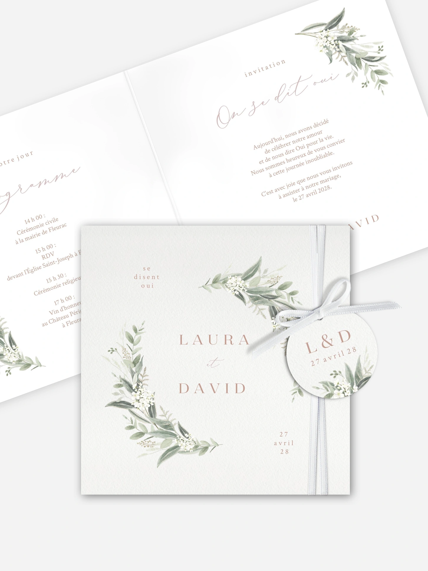 Faire-part de mariage Beauty of Nature