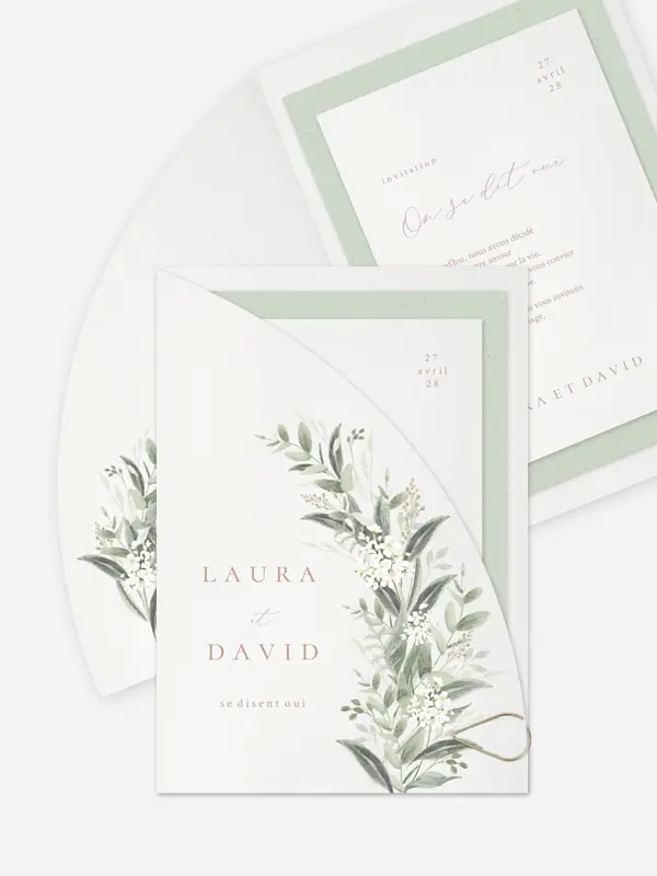 Faire-part de mariage Beauty of Nature