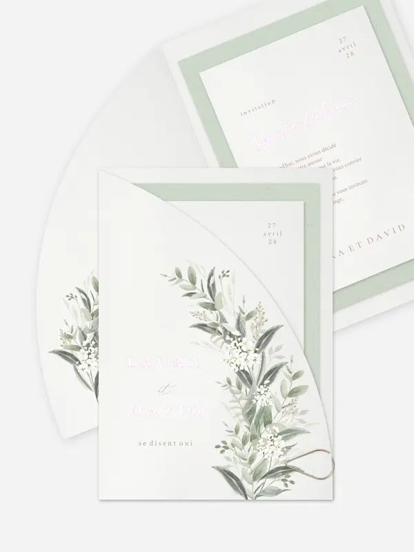 Faire-part de mariage Beauty of Nature