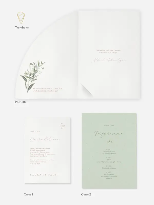 Faire-part de mariage Beauty of Nature