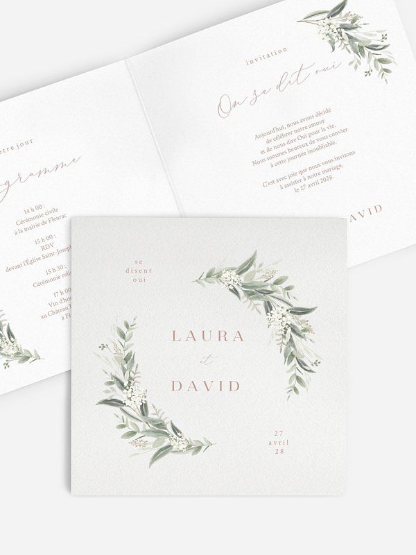 Faire-part de mariage Beauty of Nature