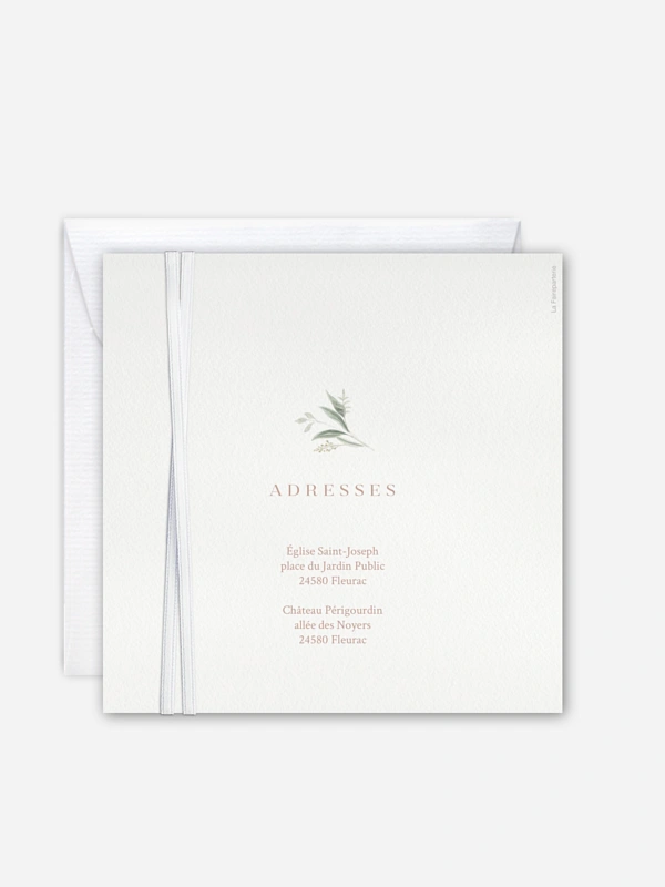 Faire-part de mariage Beauty of Nature