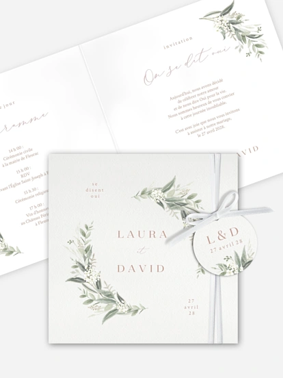 Faire-part de mariage Beauty of Nature