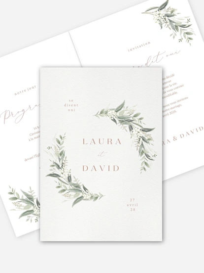 Faire-part de mariage Beauty of Nature