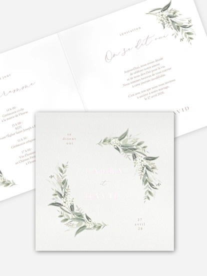 Faire-part de mariage Beauty of Nature