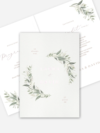 Faire-part de mariage Beauty of Nature