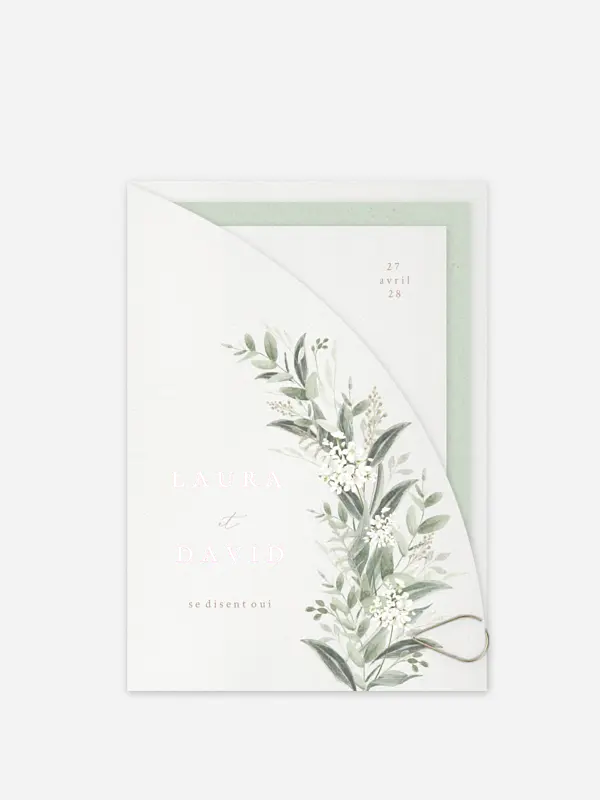 Faire-part de mariage Beauty of Nature