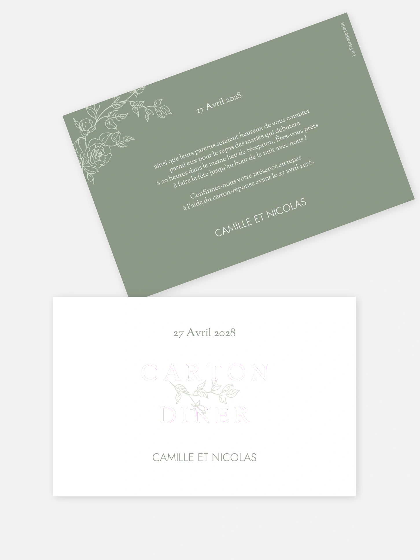 Carton d'invitation Elegant Grace