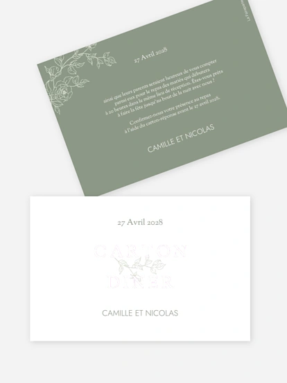 Carton d'invitation Elegant Grace