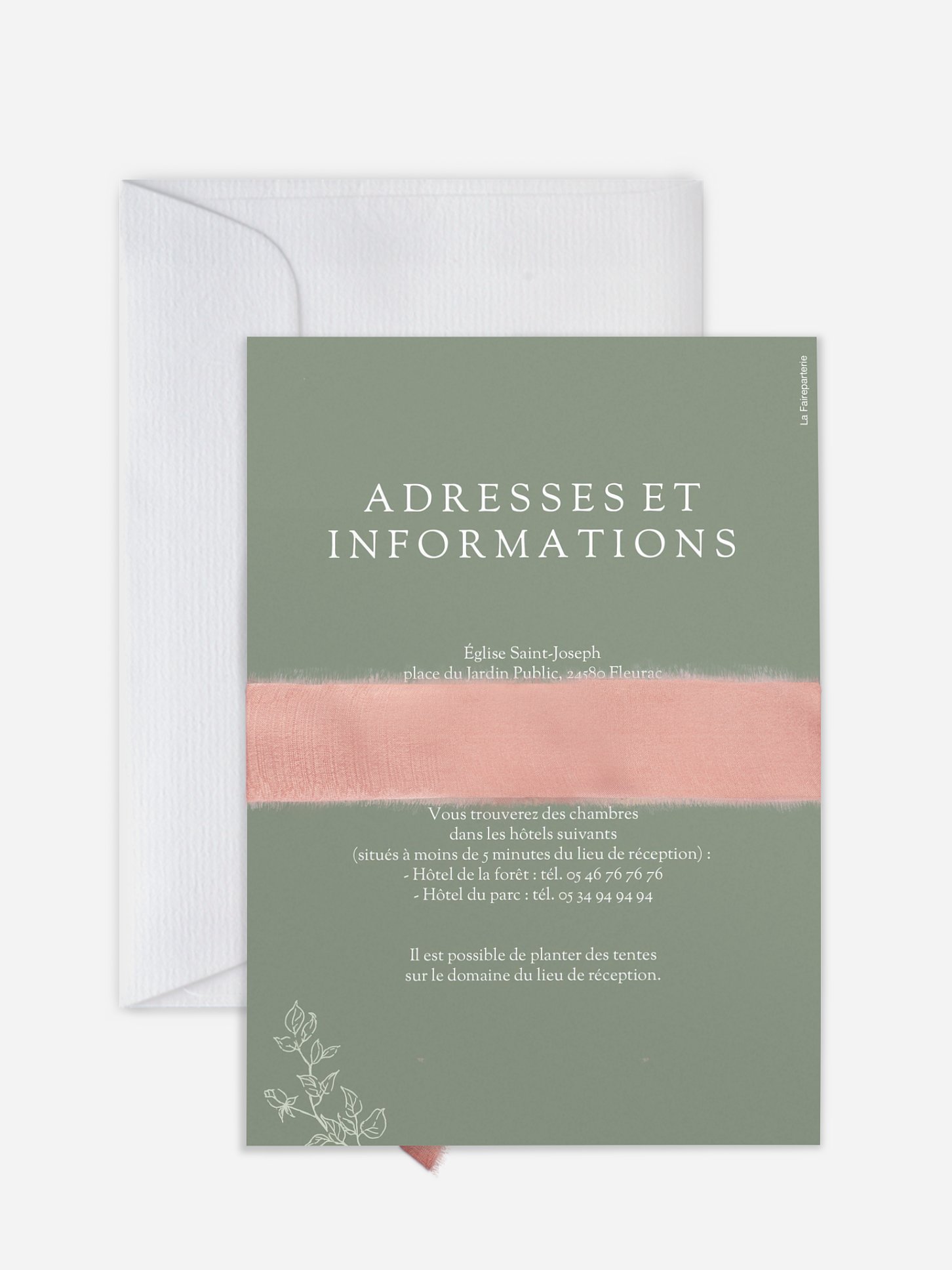 Faire-part de mariage Elegant Grace