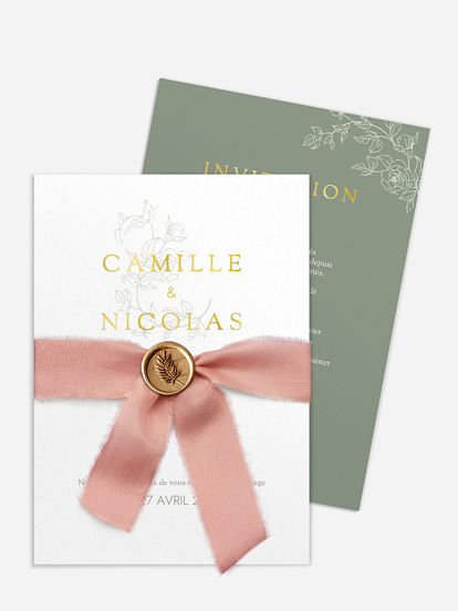 Faire-part de mariage Elegant Grace