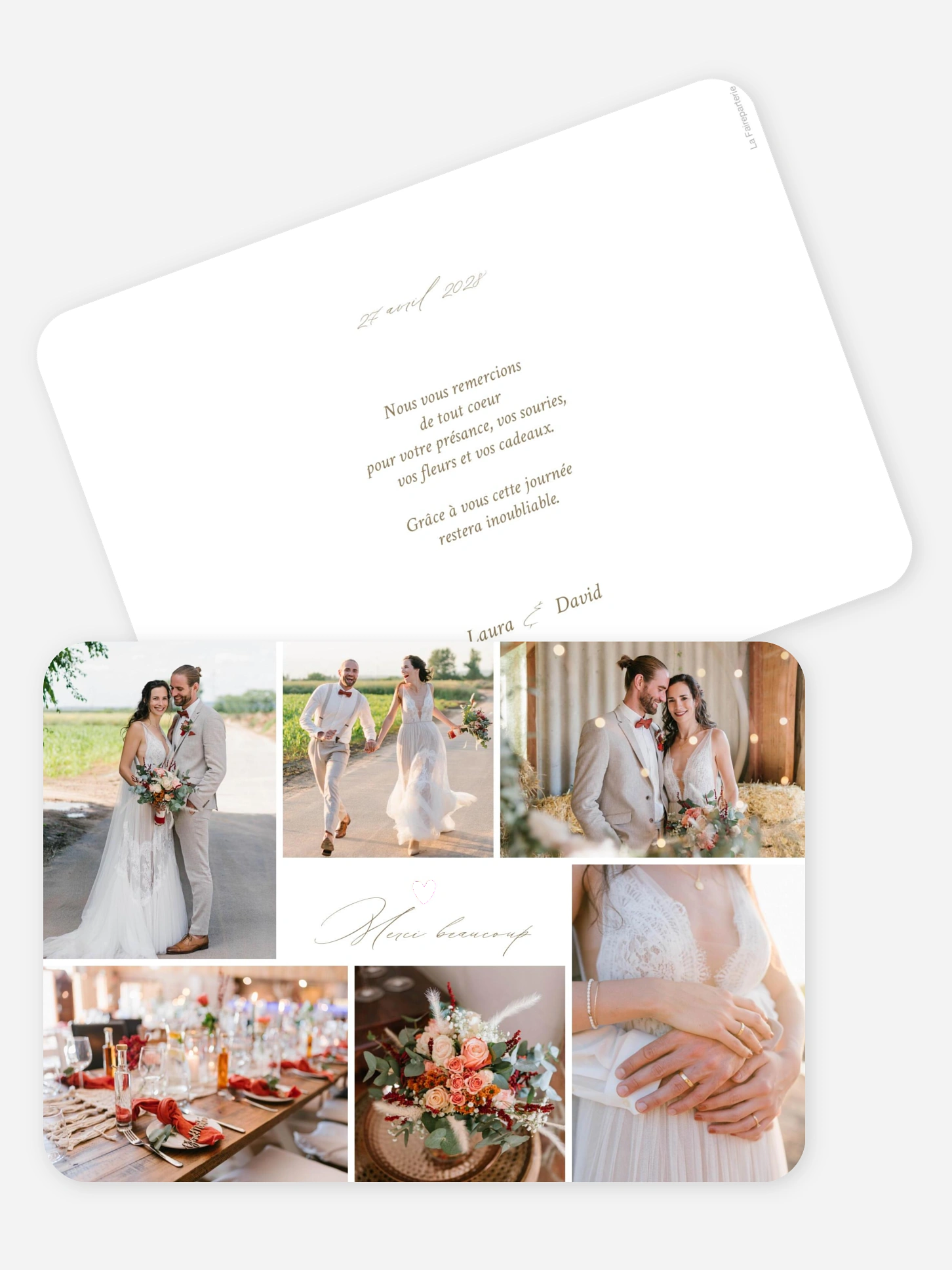 Carte de remerciements Beautiful Day