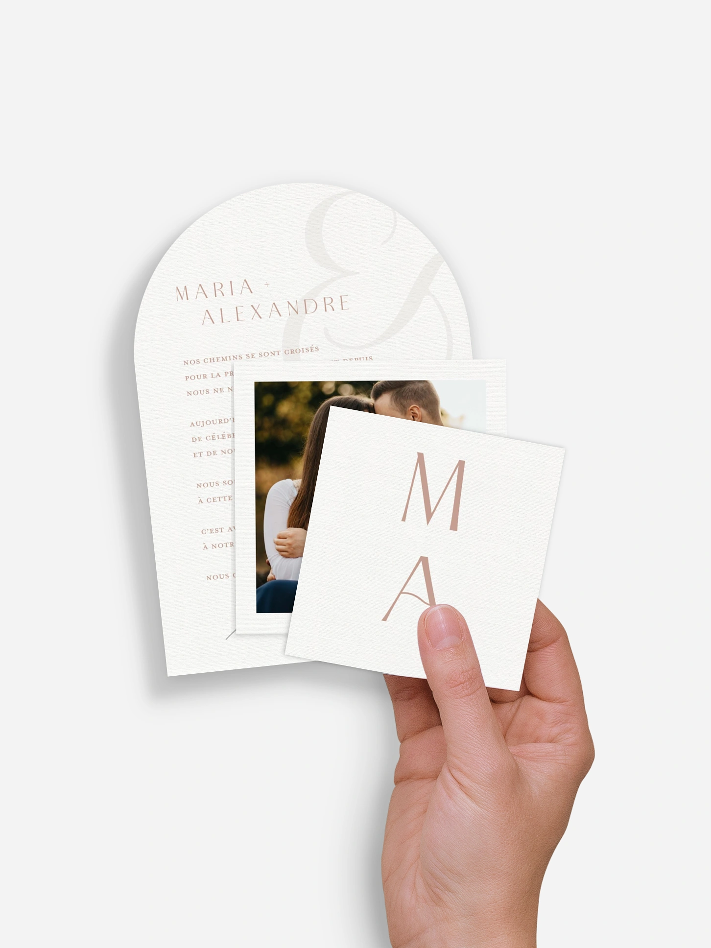 Faire-part de mariage Modern Serif