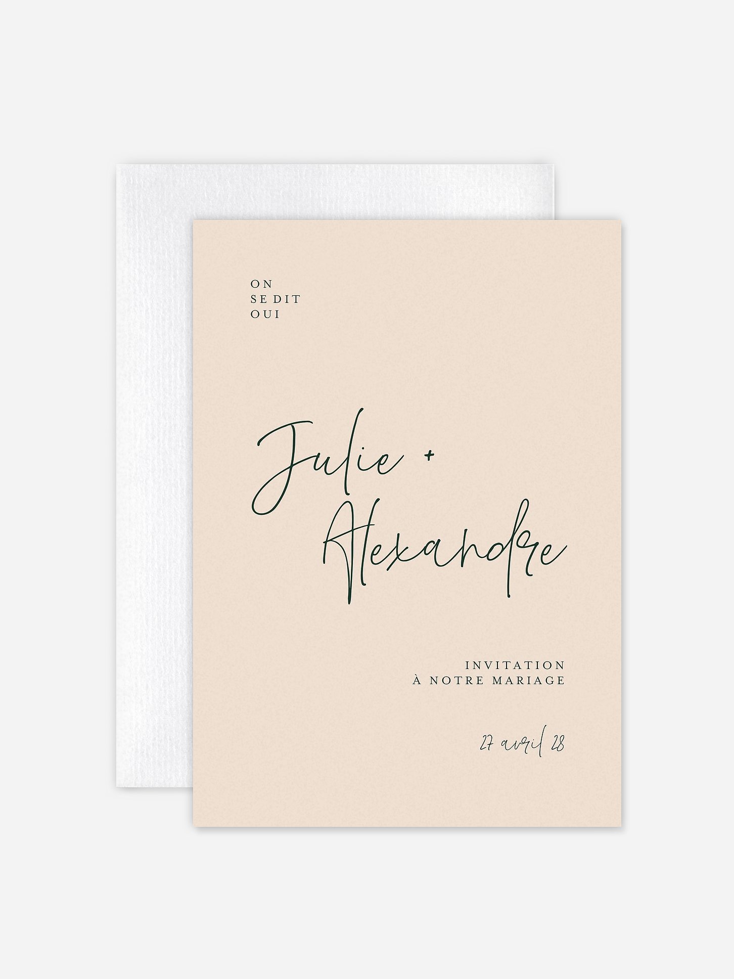 Faire-part de mariage Amour intemporel