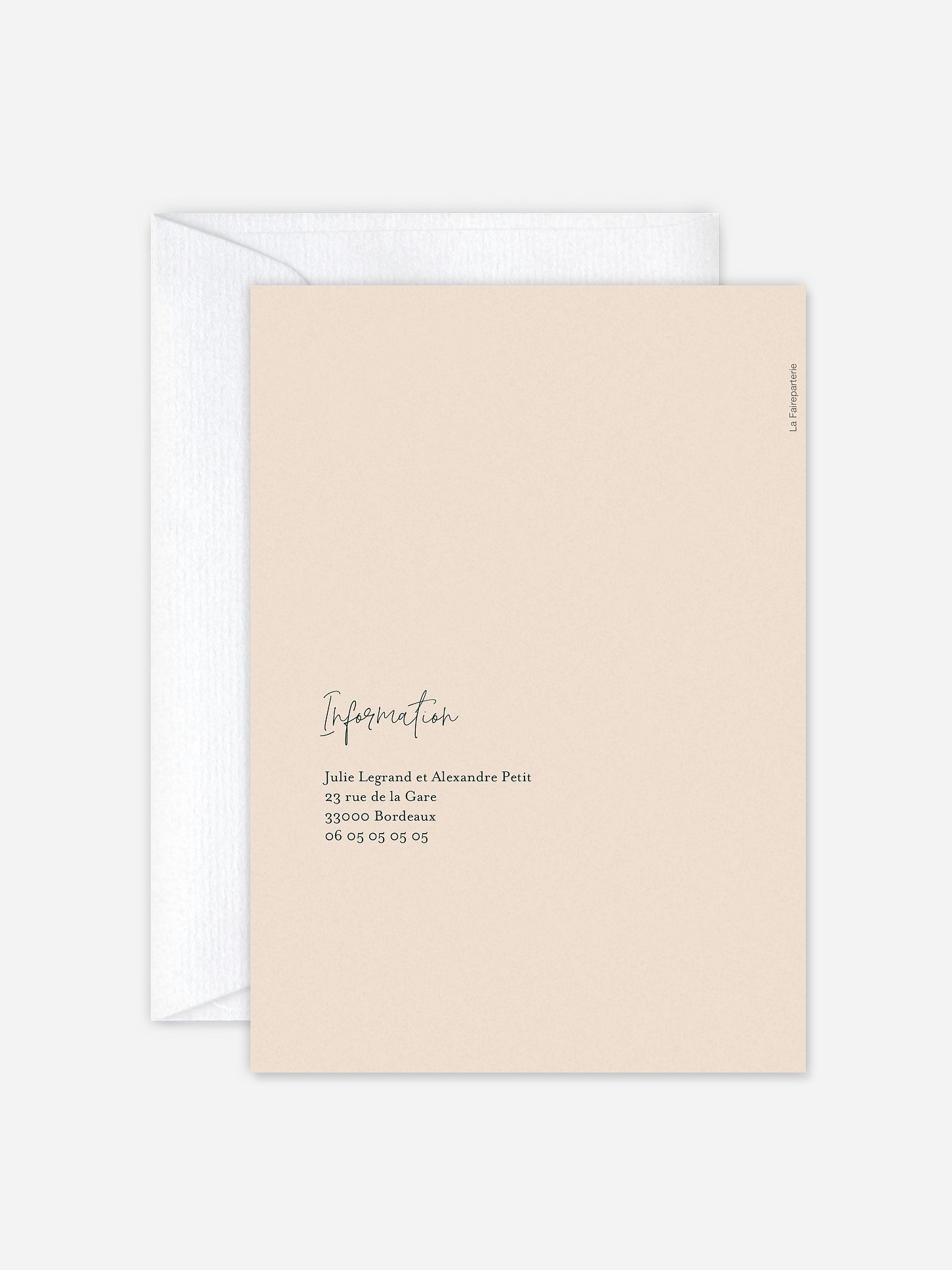 Faire-part de mariage Amour intemporel