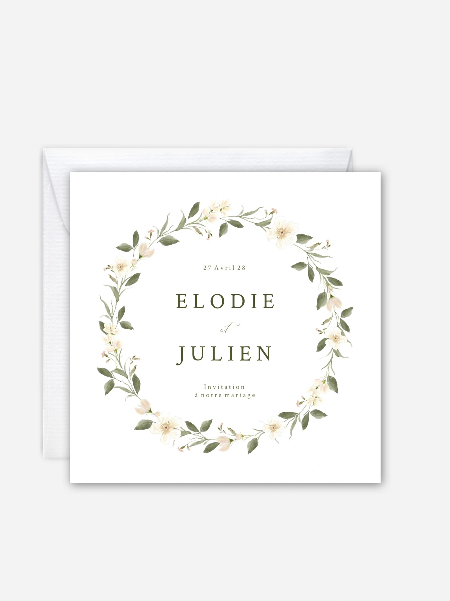 Faire-part de mariage Charme floral