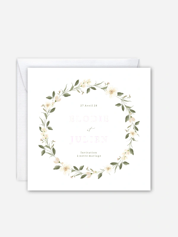 Faire-part de mariage Charme floral