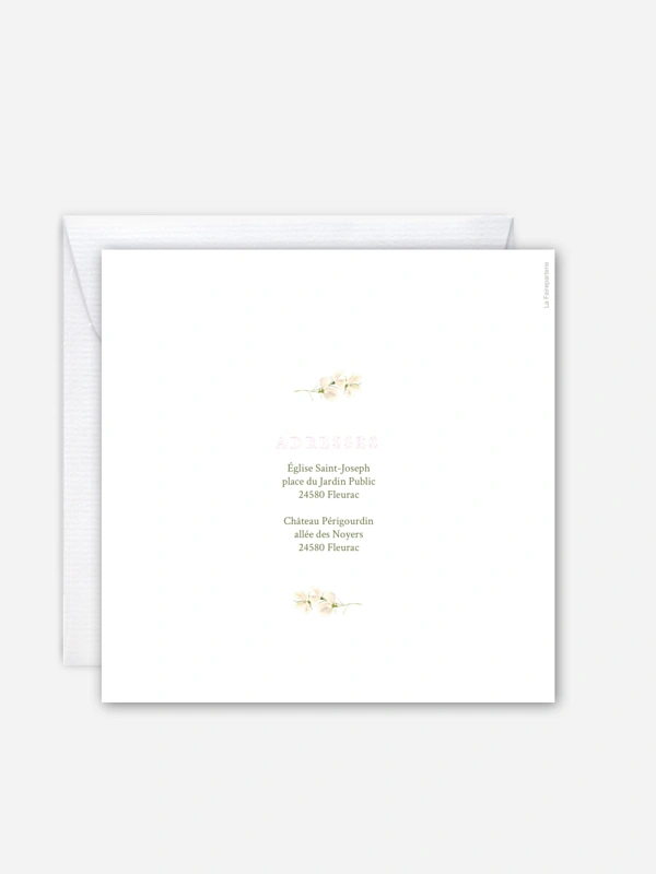 Faire-part de mariage Charme floral