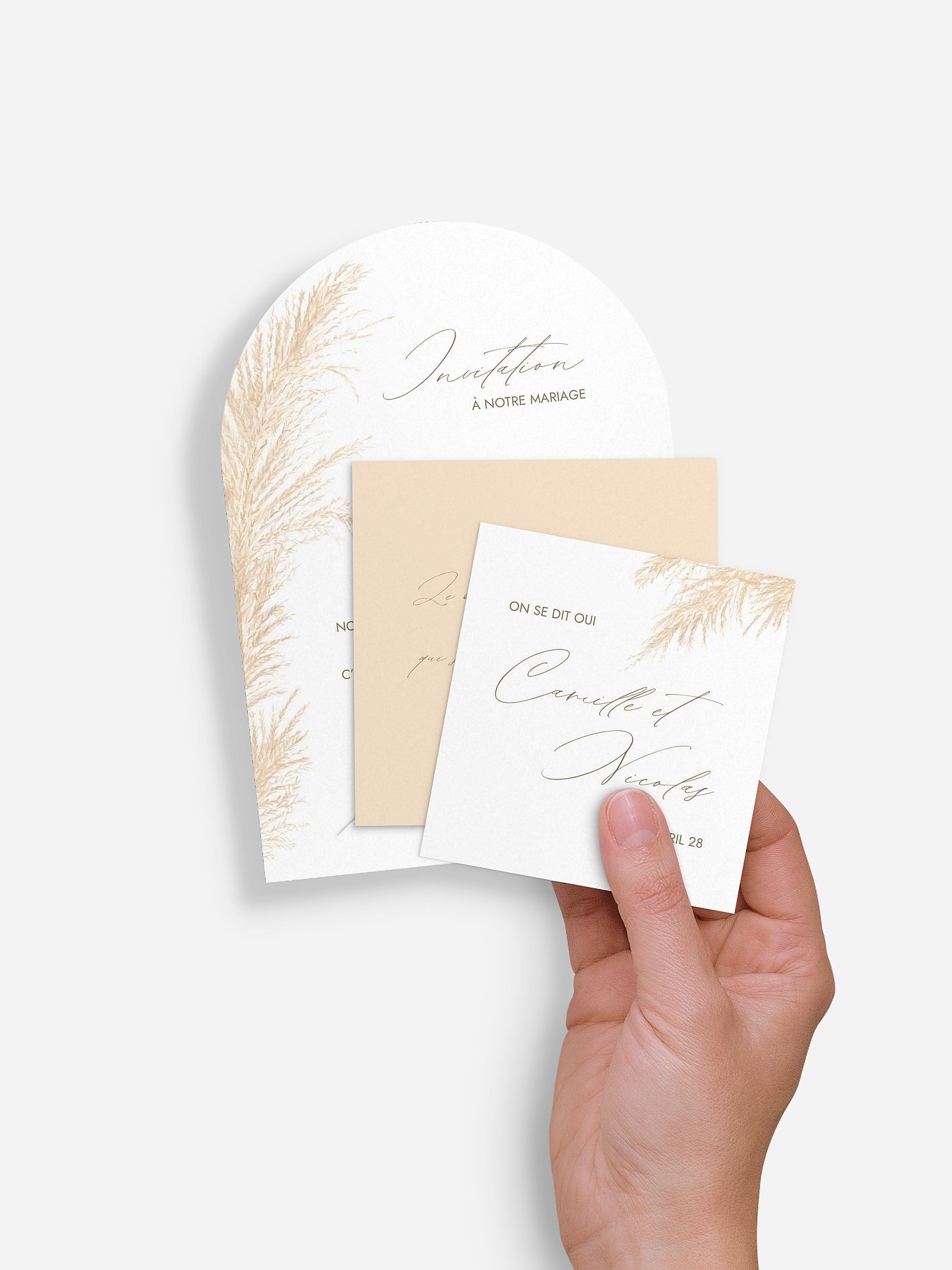 Faire-part de mariage Un vent de romance