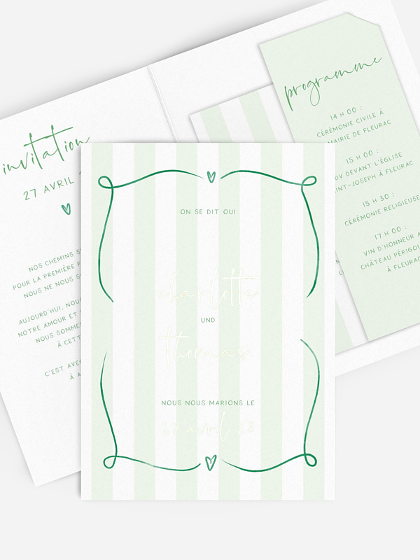 Faire-part de mariage Douce Harmonie