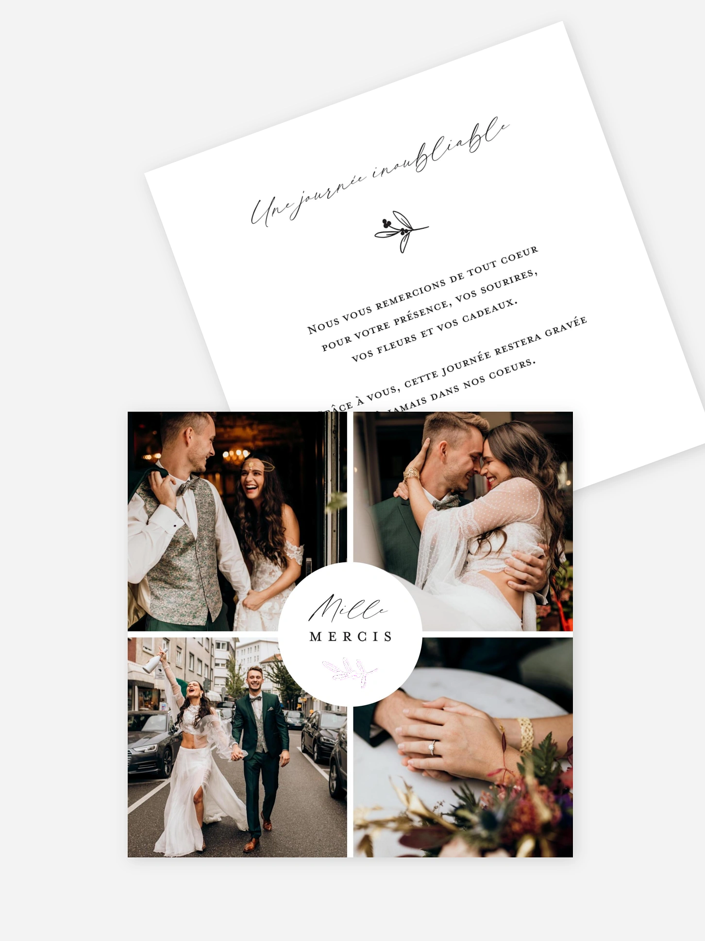 Carte de remerciements By your Side