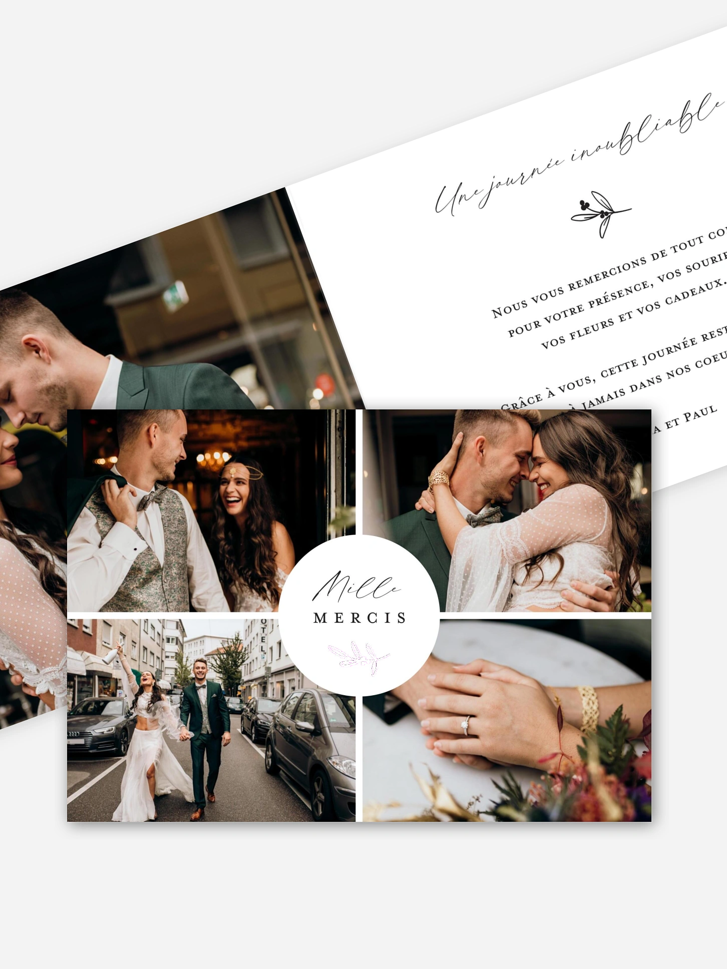 Carte de remerciements By your Side