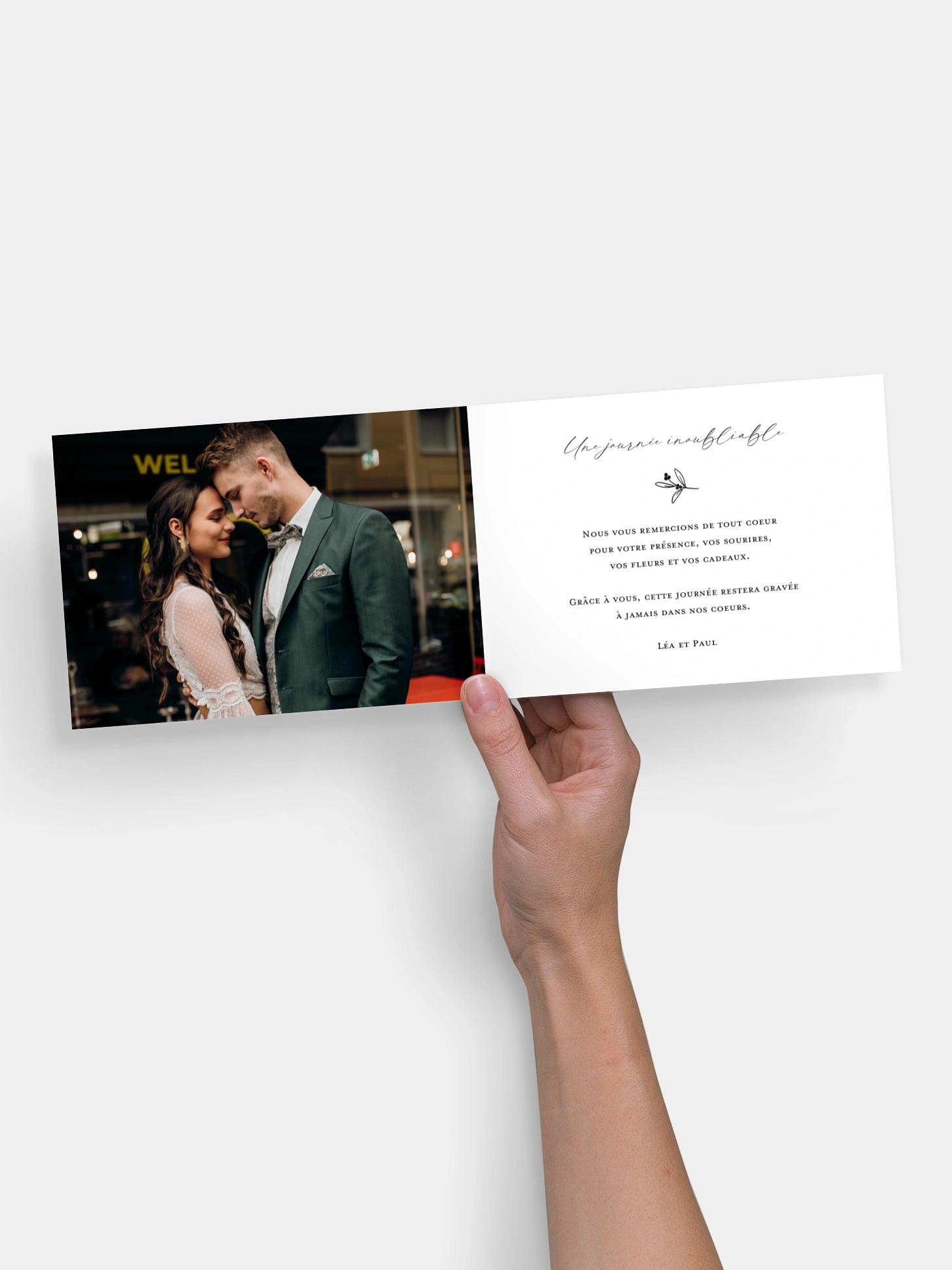 Carte de remerciements By your Side
