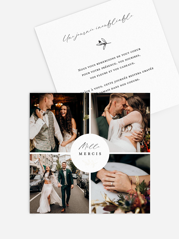 Carte de remerciements By your Side