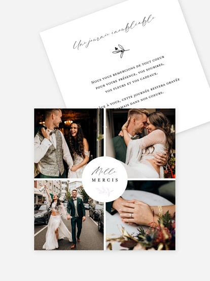 Carte de remerciements By your Side