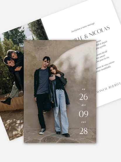 Faire-part de mariage Scène de film