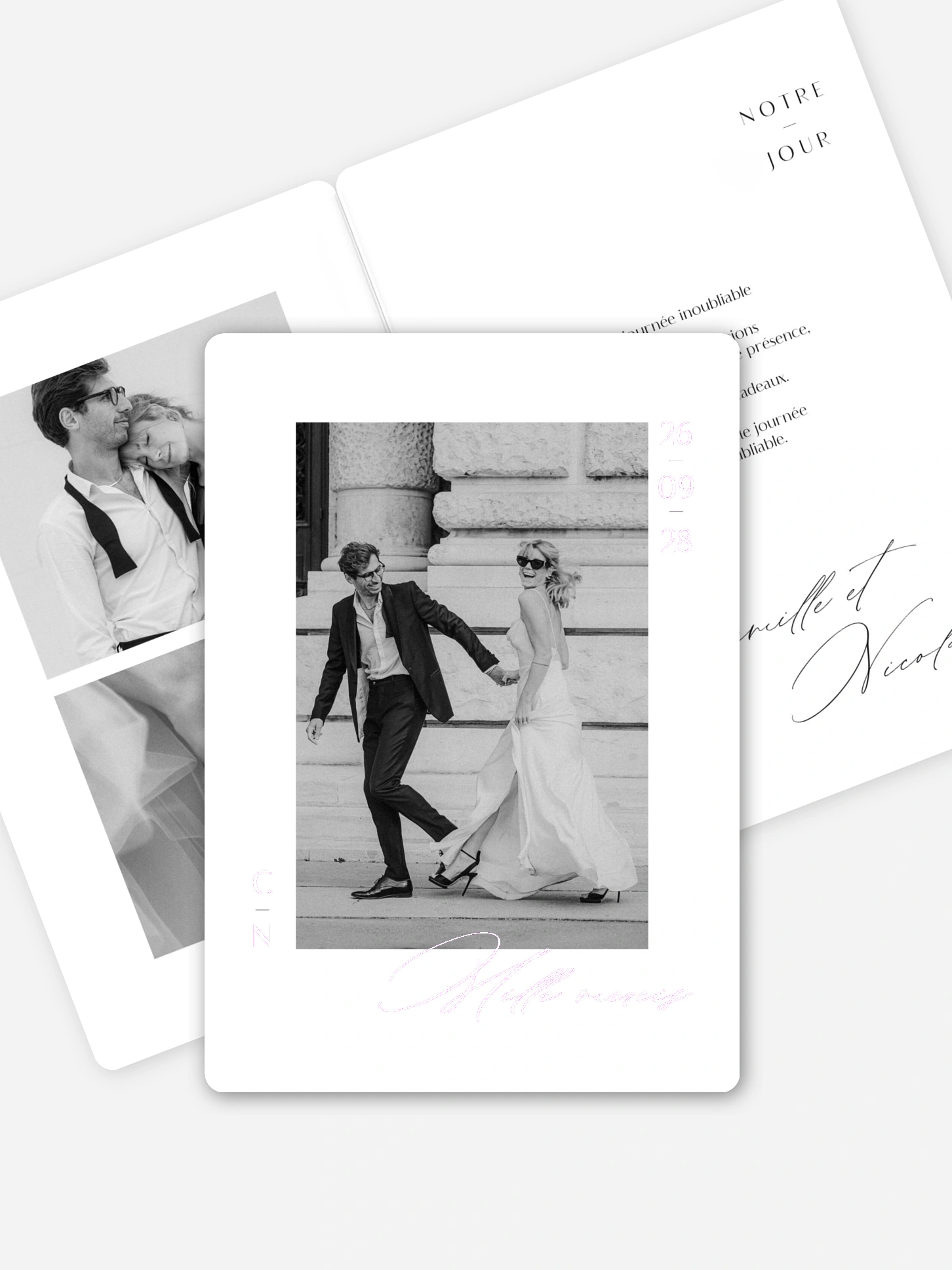 Carte de remerciements Souvenirs inoubliables