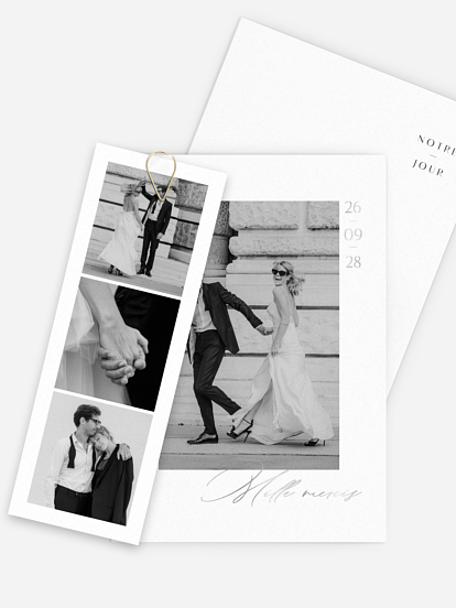 Carte de remerciements Souvenirs inoubliables