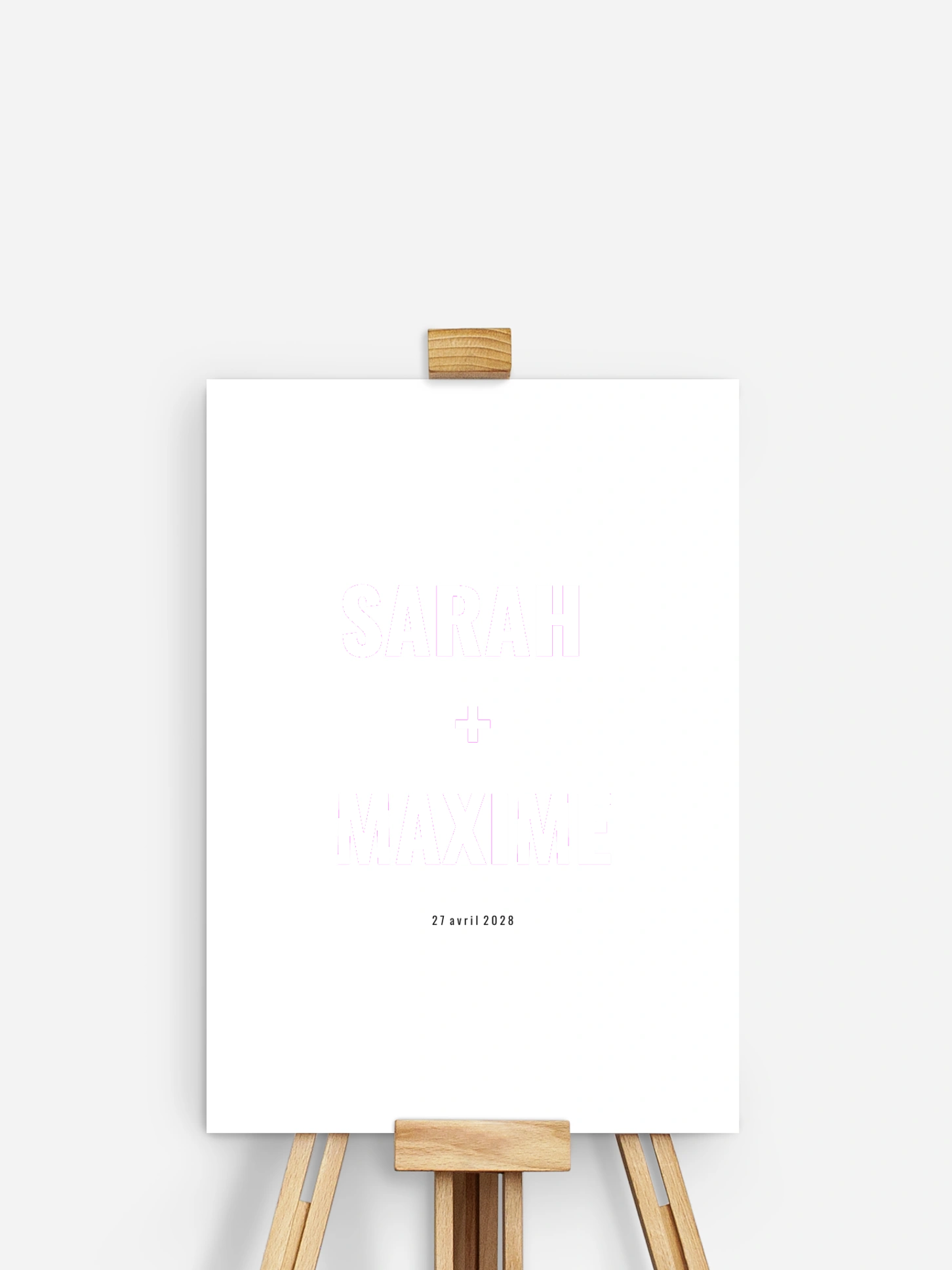 Affiche à empreintes Nous pour toujours