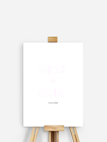 Affiche à empreintes Nous pour toujours