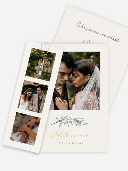 Carte de remerciements Méditerranéen