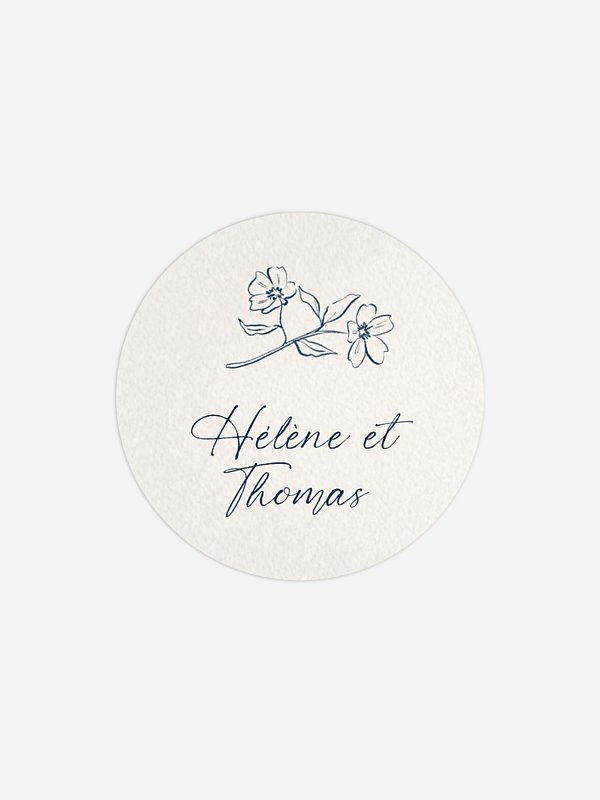 Étiquette cadeau mariage Méditerranéen