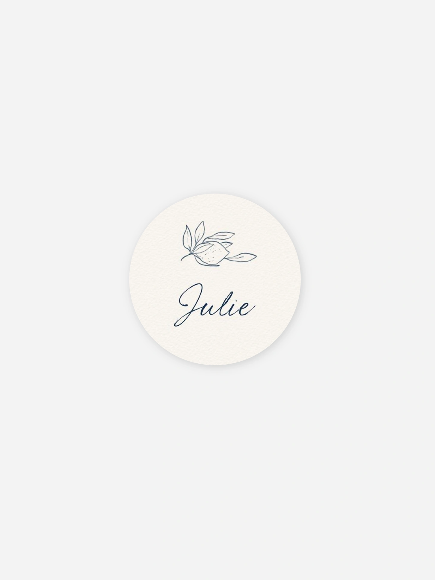 Étiquette cadeau individuelle Méditerranéen