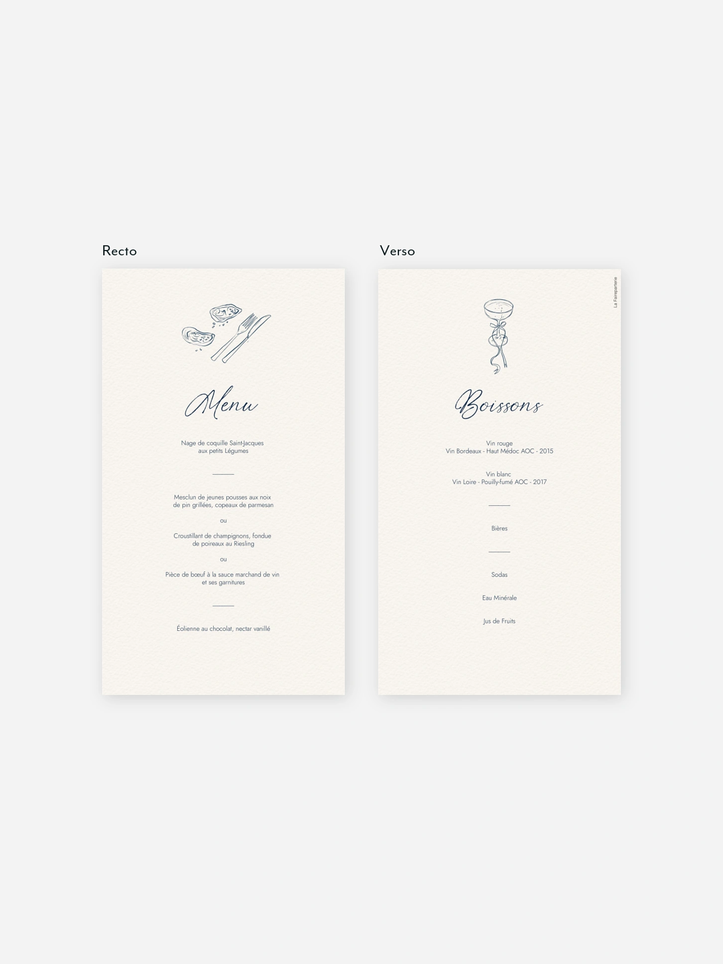 Menu mariage Méditerranéen