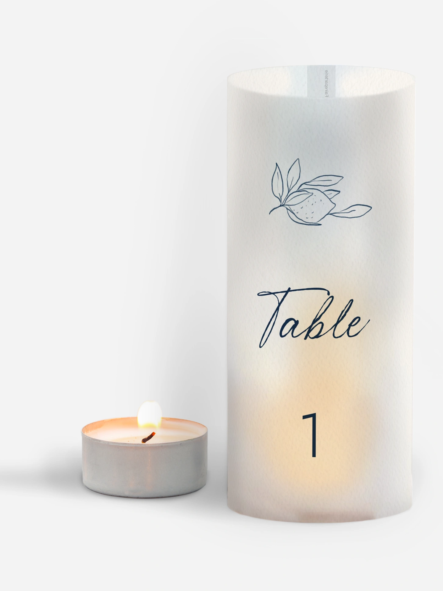 Numéro de table mariage Méditerranéen