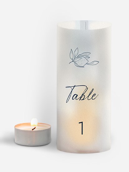 Numéro de table mariage Méditerranéen