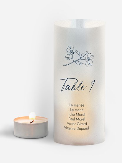 Nom de table mariage Méditerranéen