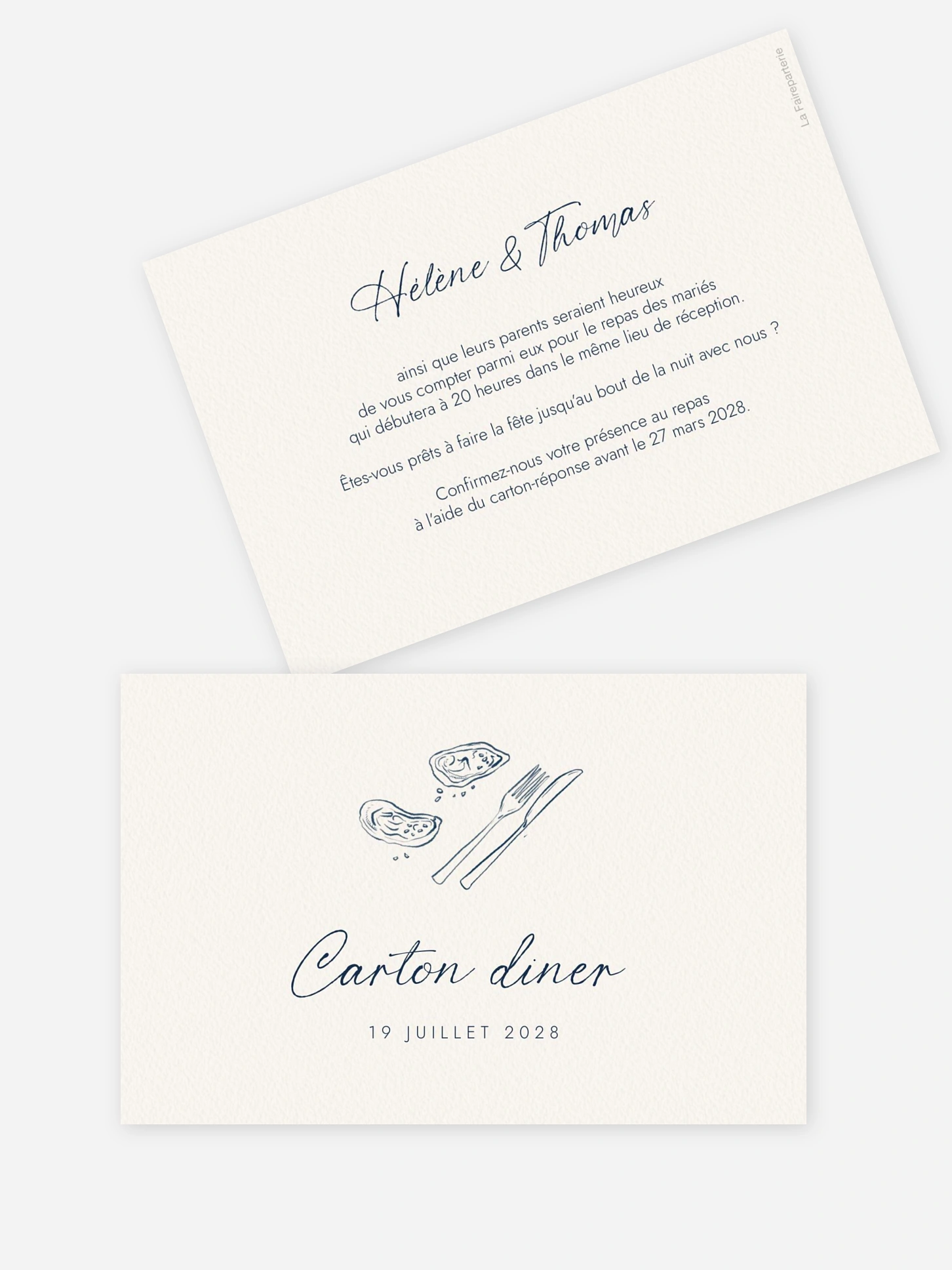 Carton d'invitation Méditerranéen
