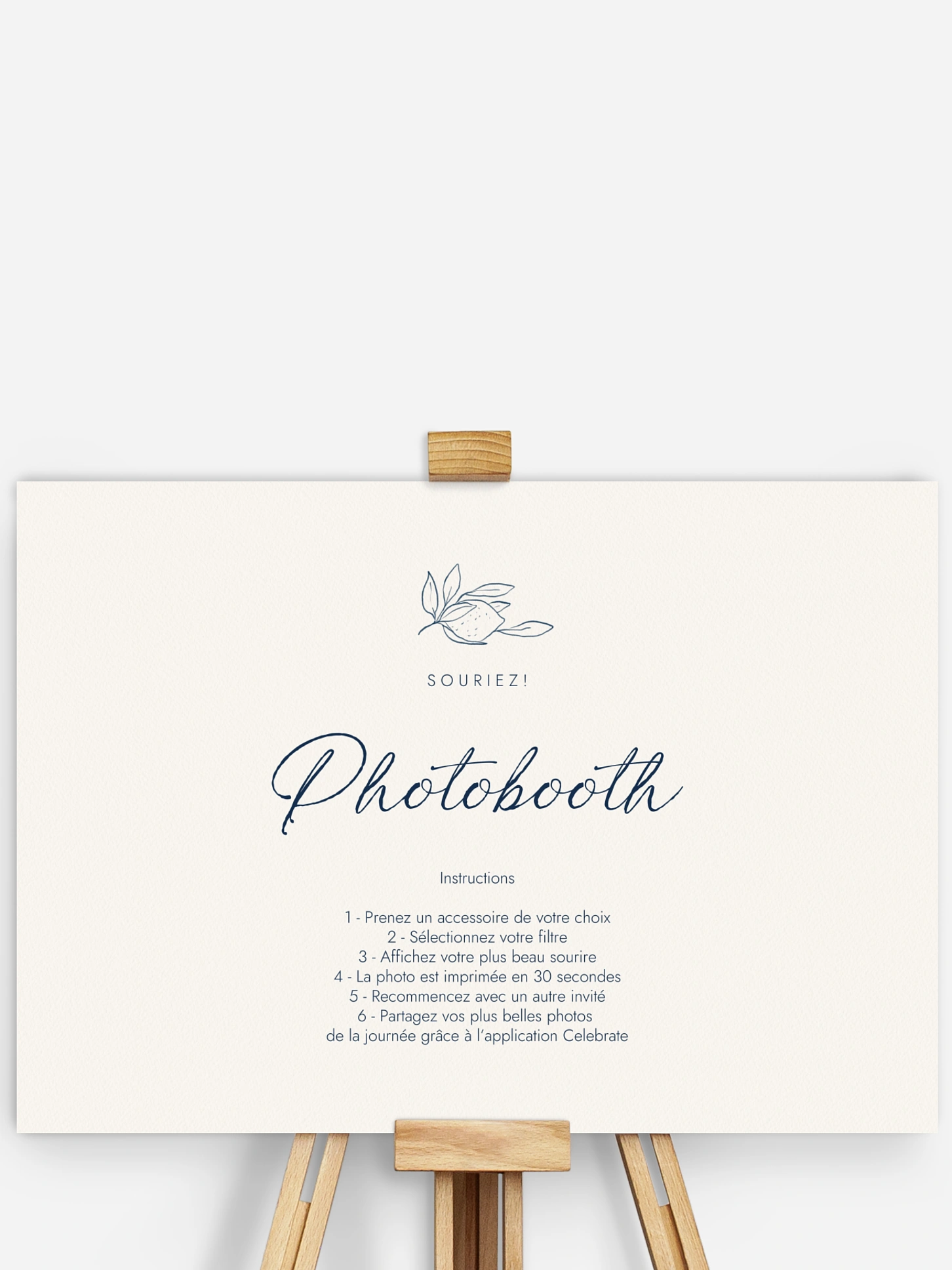 Affiche photobooth mariage Méditerranéen