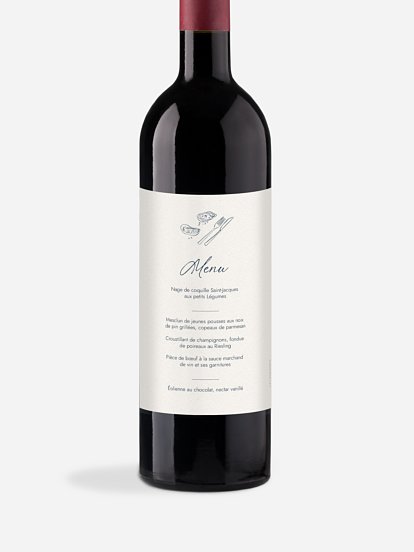 Etiquette bouteille Méditerranéen