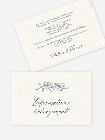 Carton information hébergement Méditerranéen