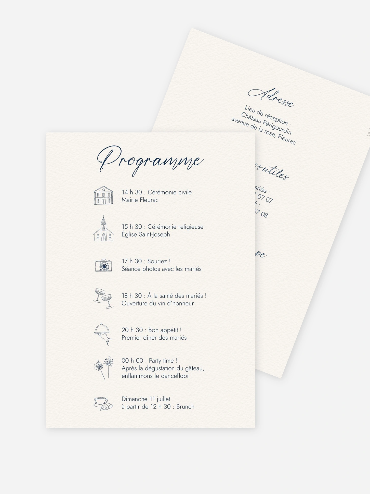 Programme mariage Méditerranéen