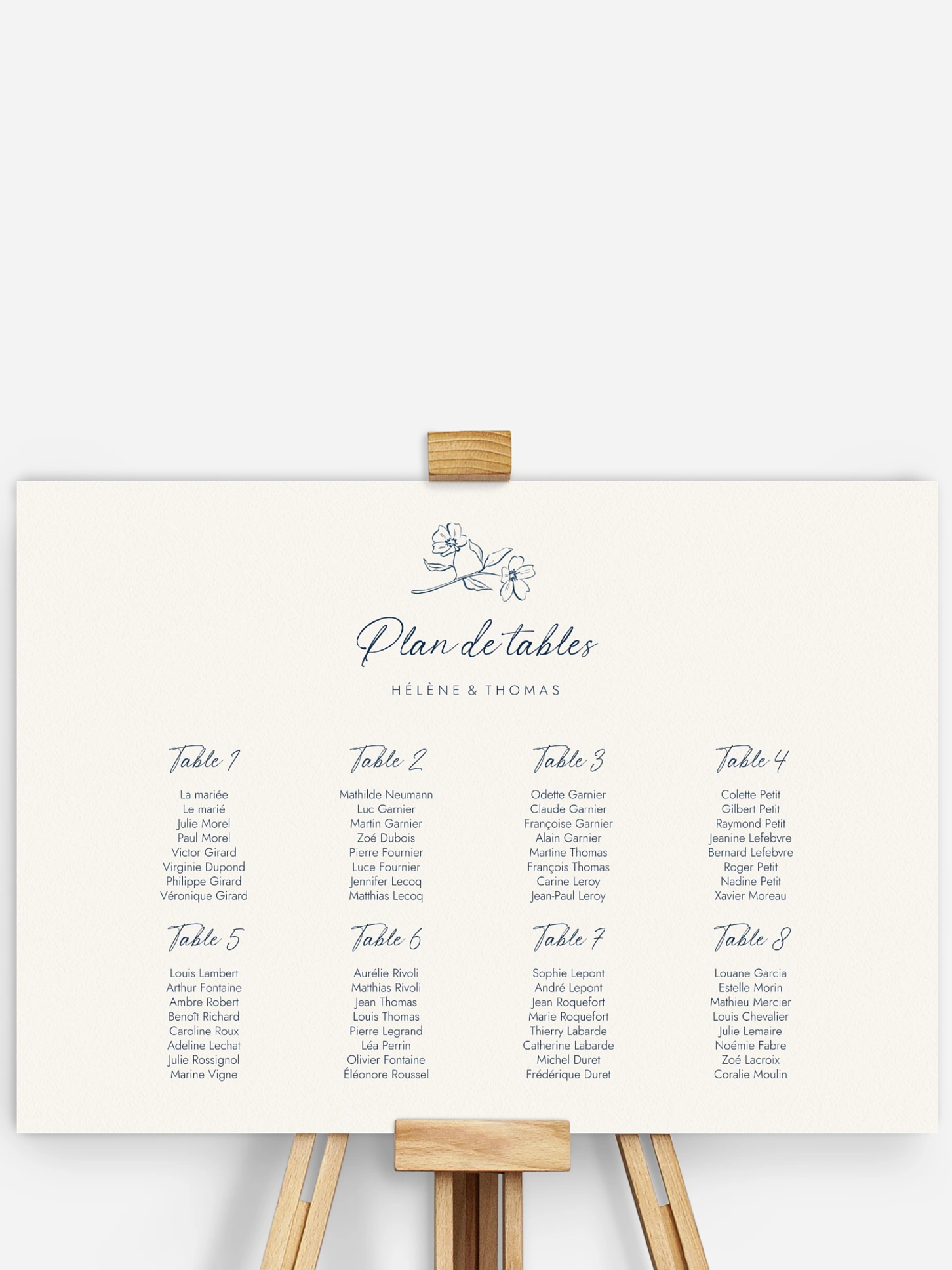 Plan de tables Méditerranéen