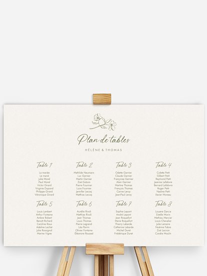 Plan de tables Méditerranéen