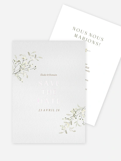 Save the date Éclosion d’amour