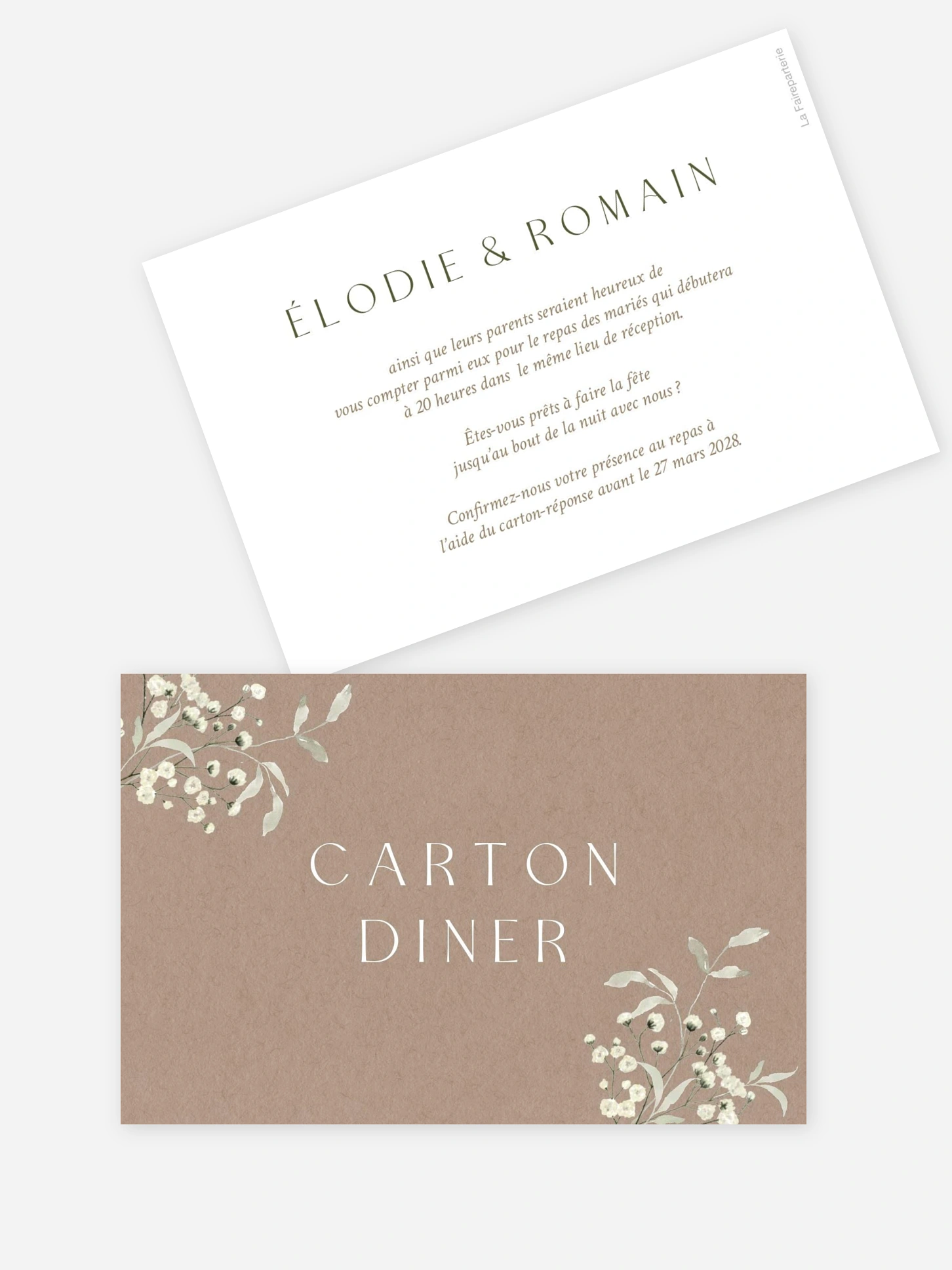 Carton d'invitation Éclosion d’amour